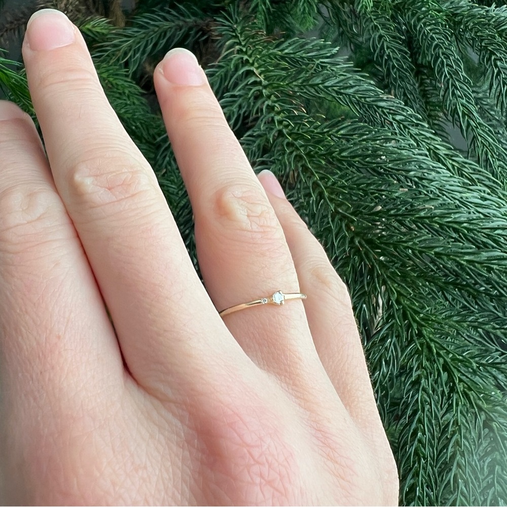 Wwake MINUTIA DIAMOND RING Size 5 - Picture 2 of 3